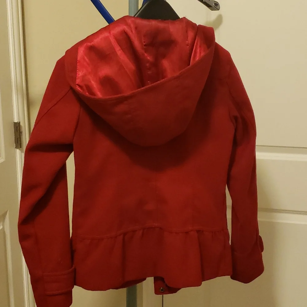 Hydraulic Girl's Winter Pea Coat w/‎ Hood